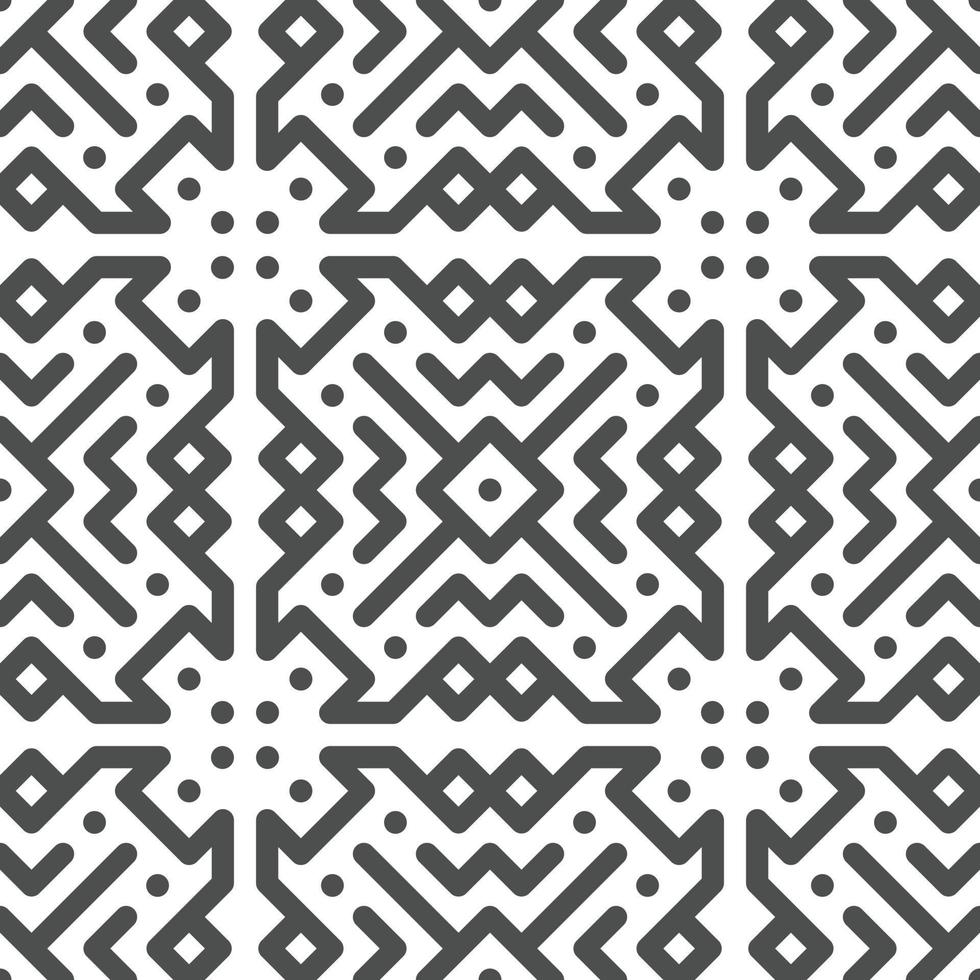 Abstract seamless geometric shape lines pattern vector