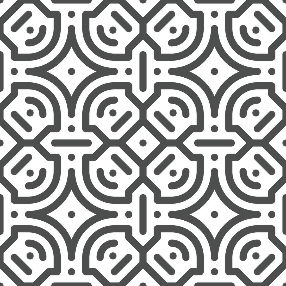 Abstract seamless geometric shape lines pattern vector