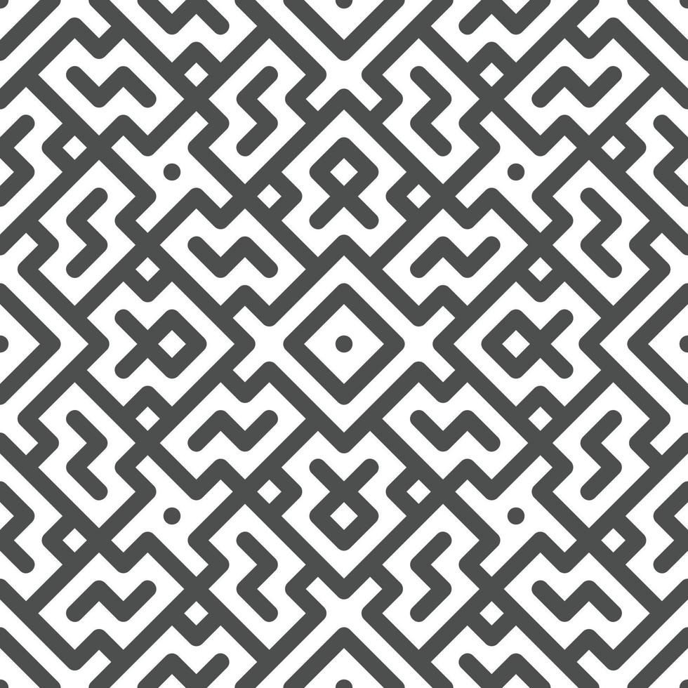 Abstract seamless geometric shape lines pattern 10 vector