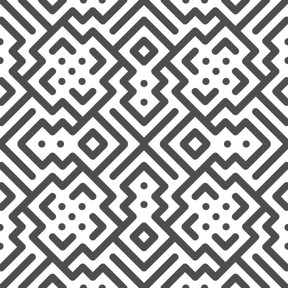 Abstract seamless geometric shape lines pattern 10 vector