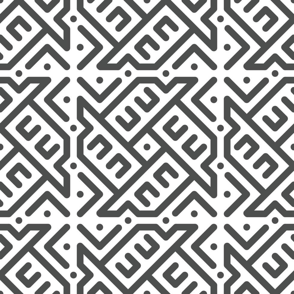 Abstract seamless geometric shape lines pattern vector