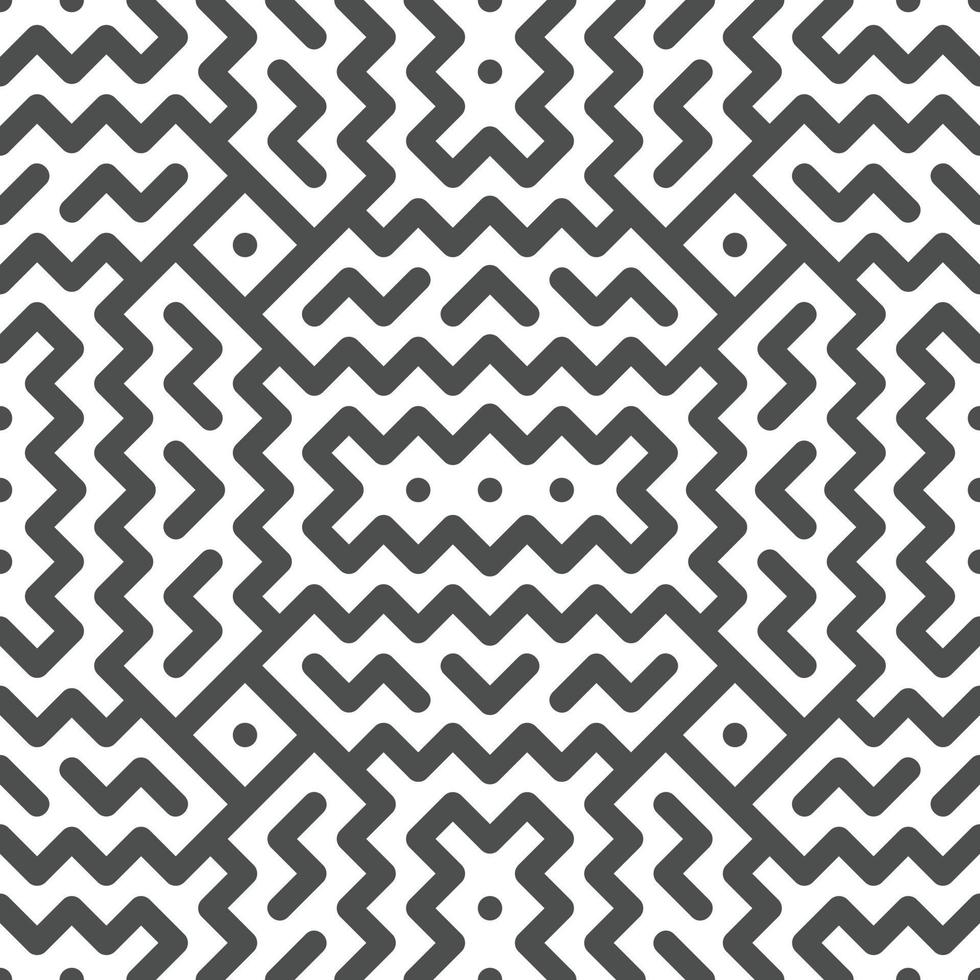 Abstract seamless geometric shape lines pattern 10 vector