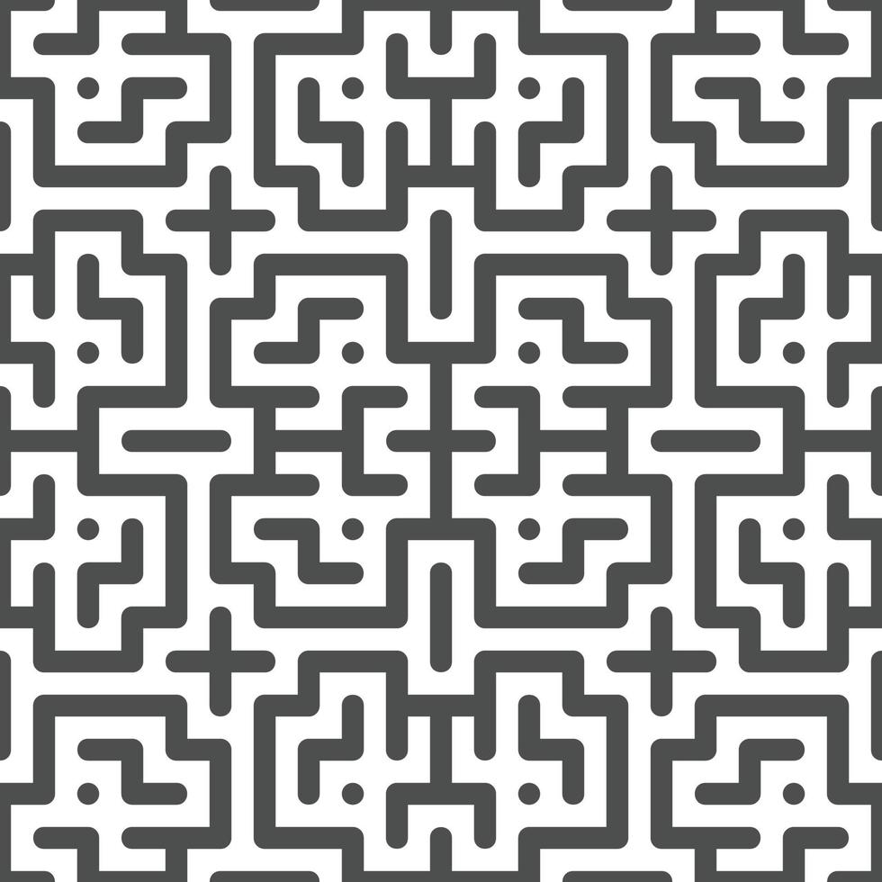 Abstract seamless geometric shape lines pattern 10 vector