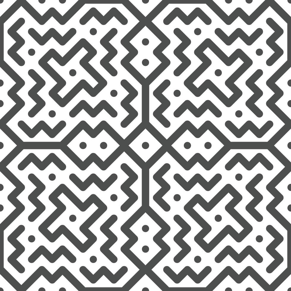 Abstract seamless geometric shape lines pattern vector