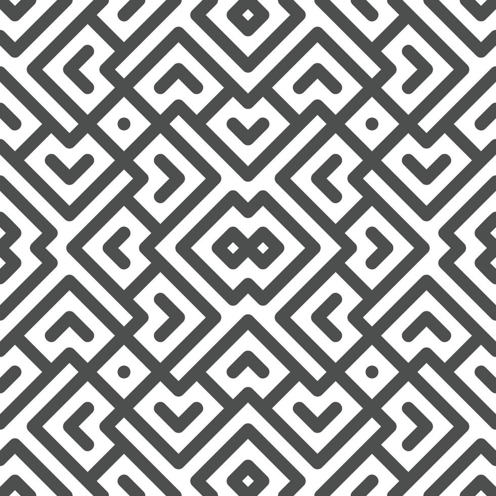 Abstract seamless geometric shape lines pattern 10 vector