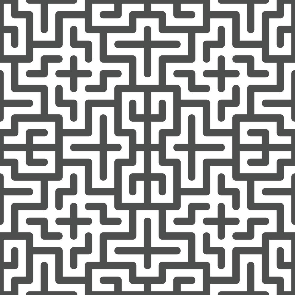 Abstract seamless geometric shape lines pattern 10 vector