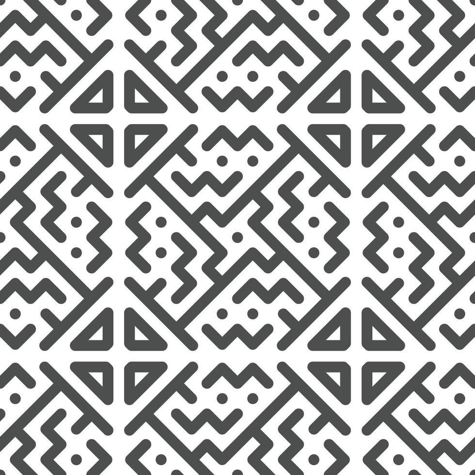 Abstract seamless geometric shape lines pattern vector