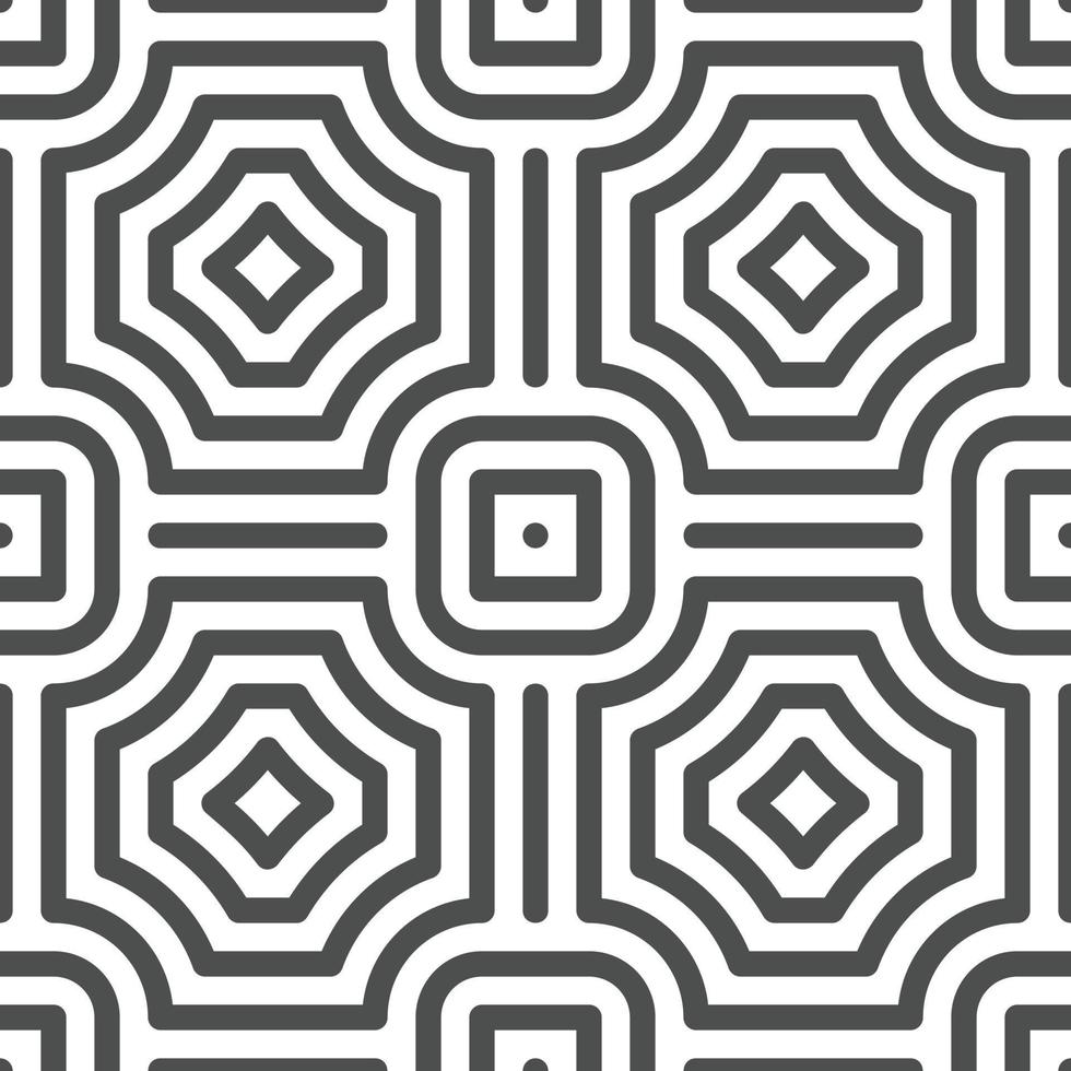 Abstract seamless geometric shape lines pattern vector