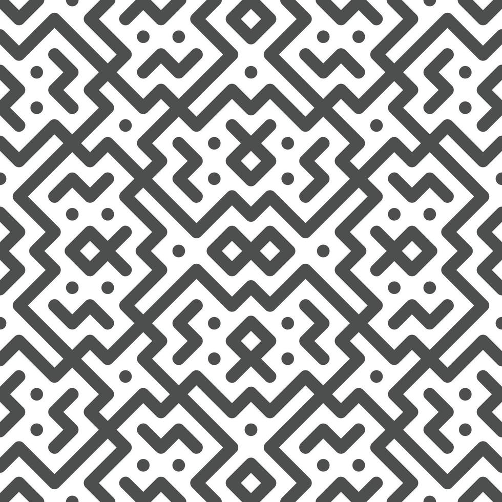 Abstract seamless geometric shape lines pattern 10 vector