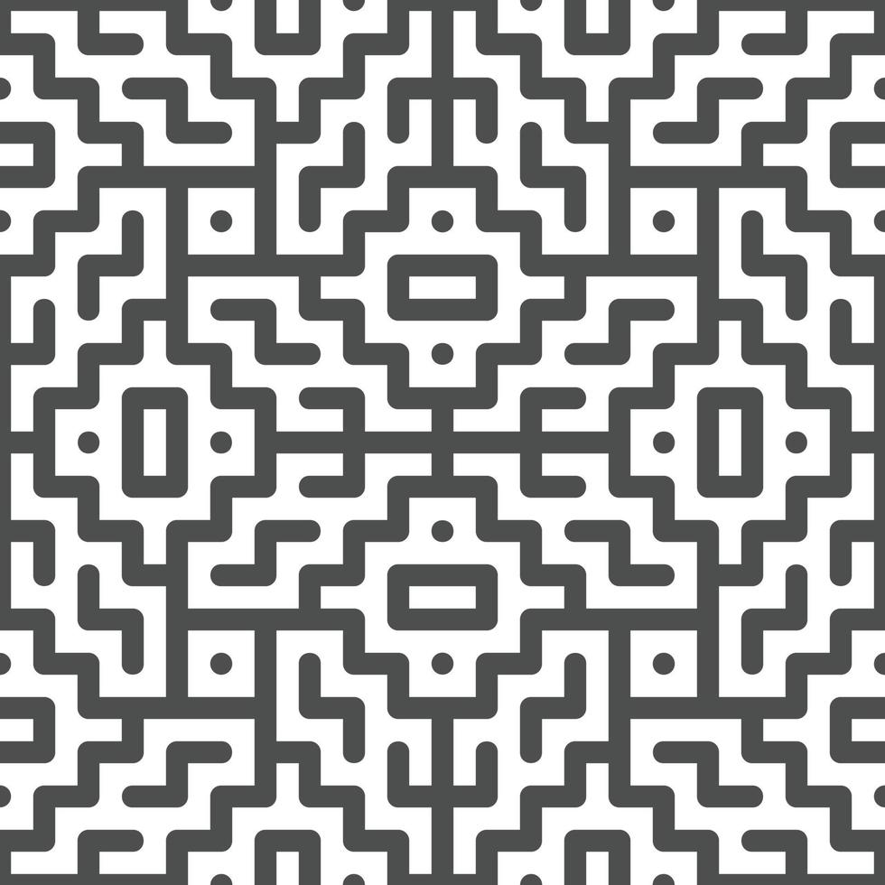 Abstract seamless geometric shape lines pattern 10 vector