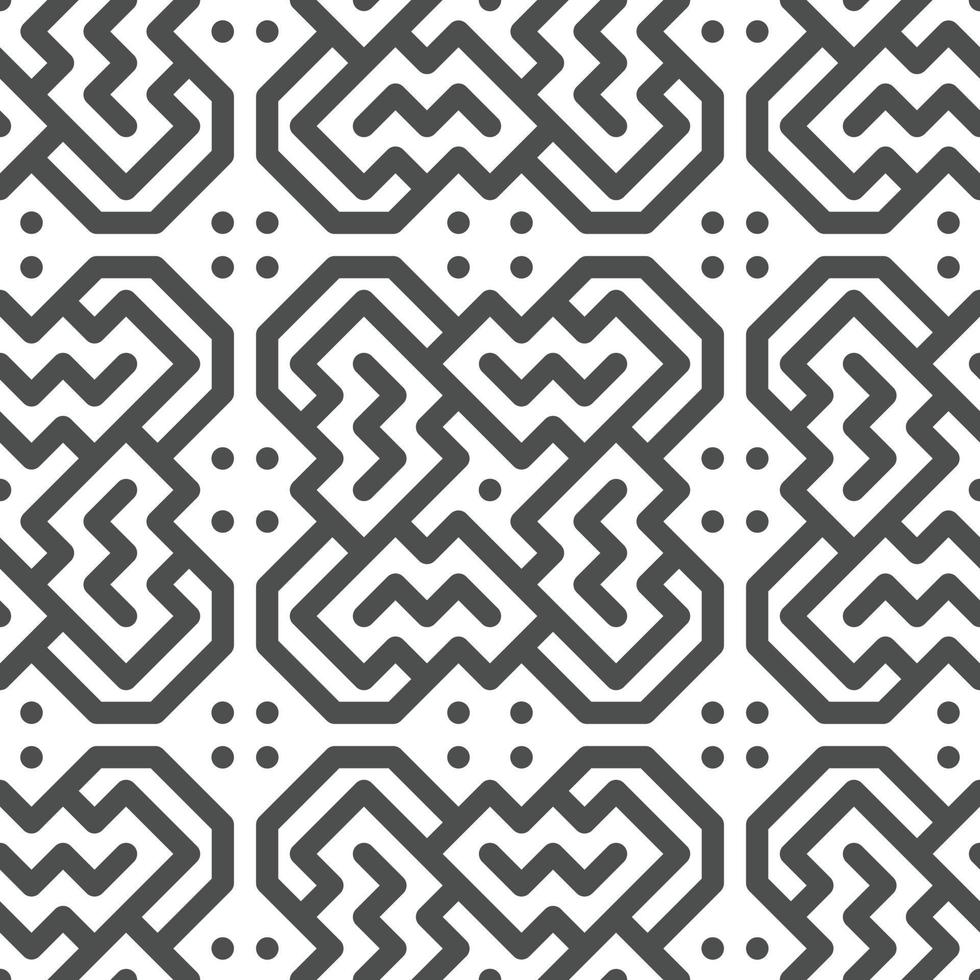 Abstract seamless geometric shape lines pattern vector