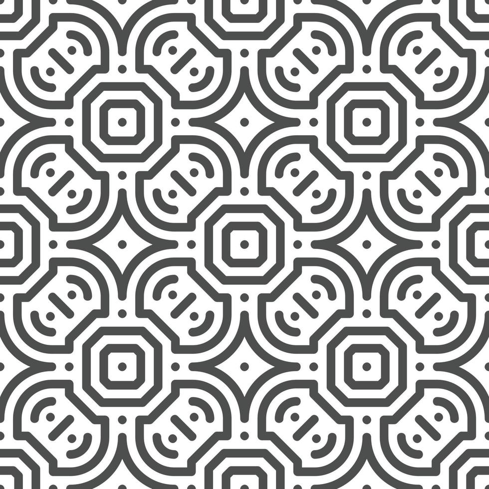 Abstract seamless geometric shape lines pattern vector