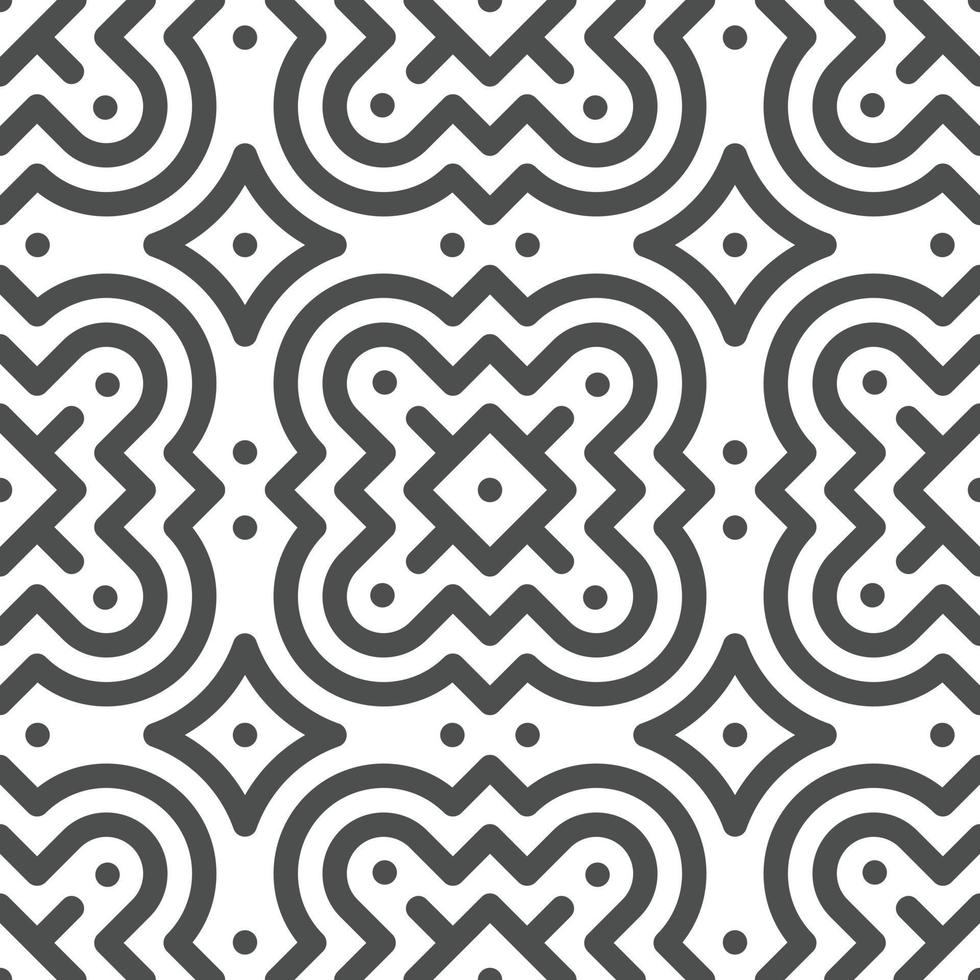 Abstract seamless geometric shape lines pattern vector