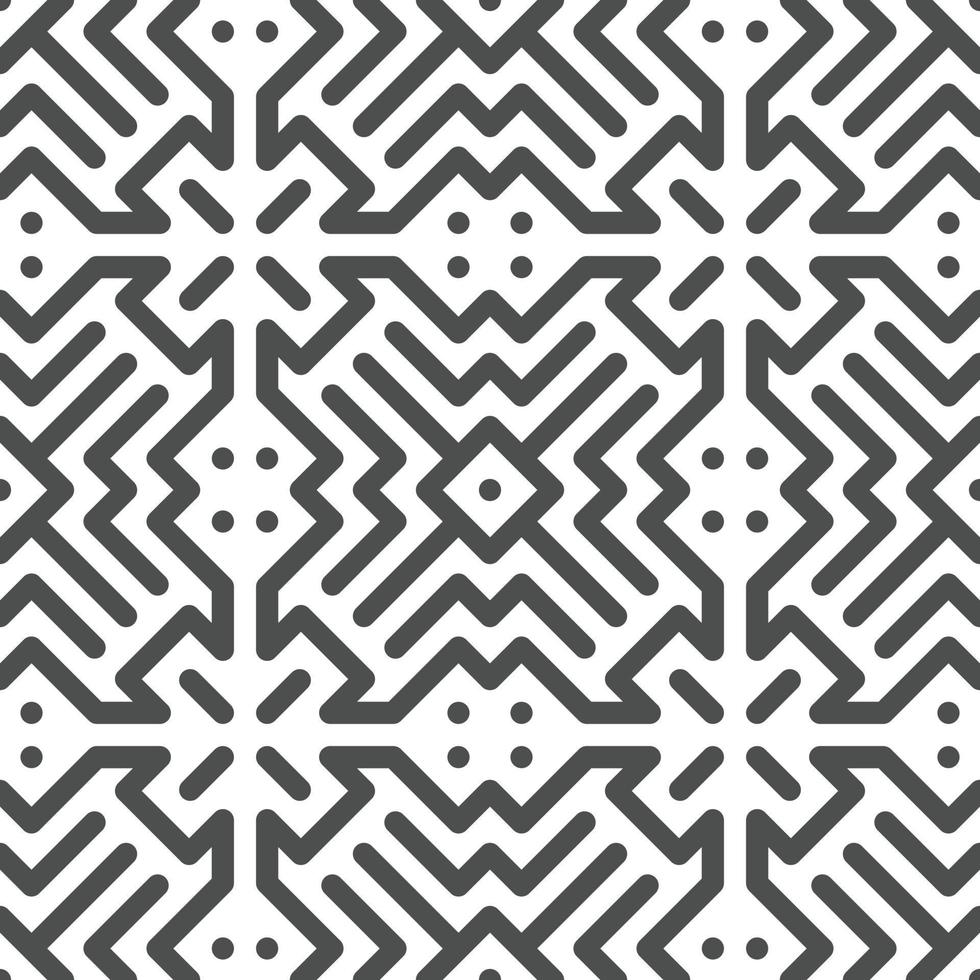 Abstract seamless geometric shape lines pattern vector