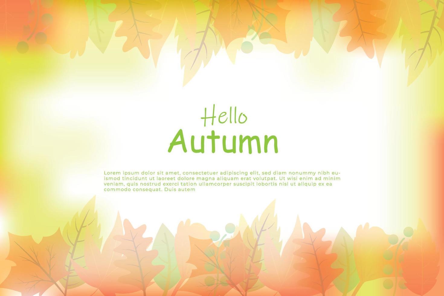 Autumn big sale promotion banner background design template vector