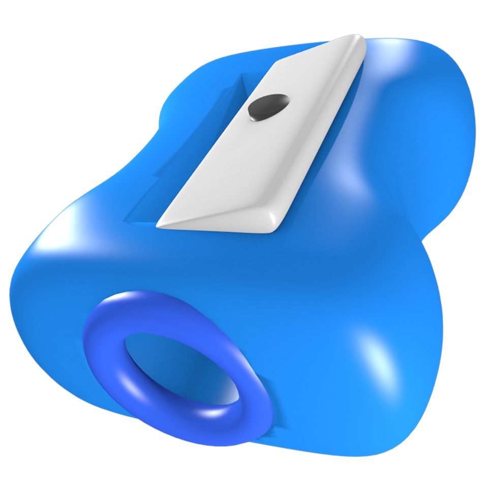 3d school education illustration icon Sharpener png
