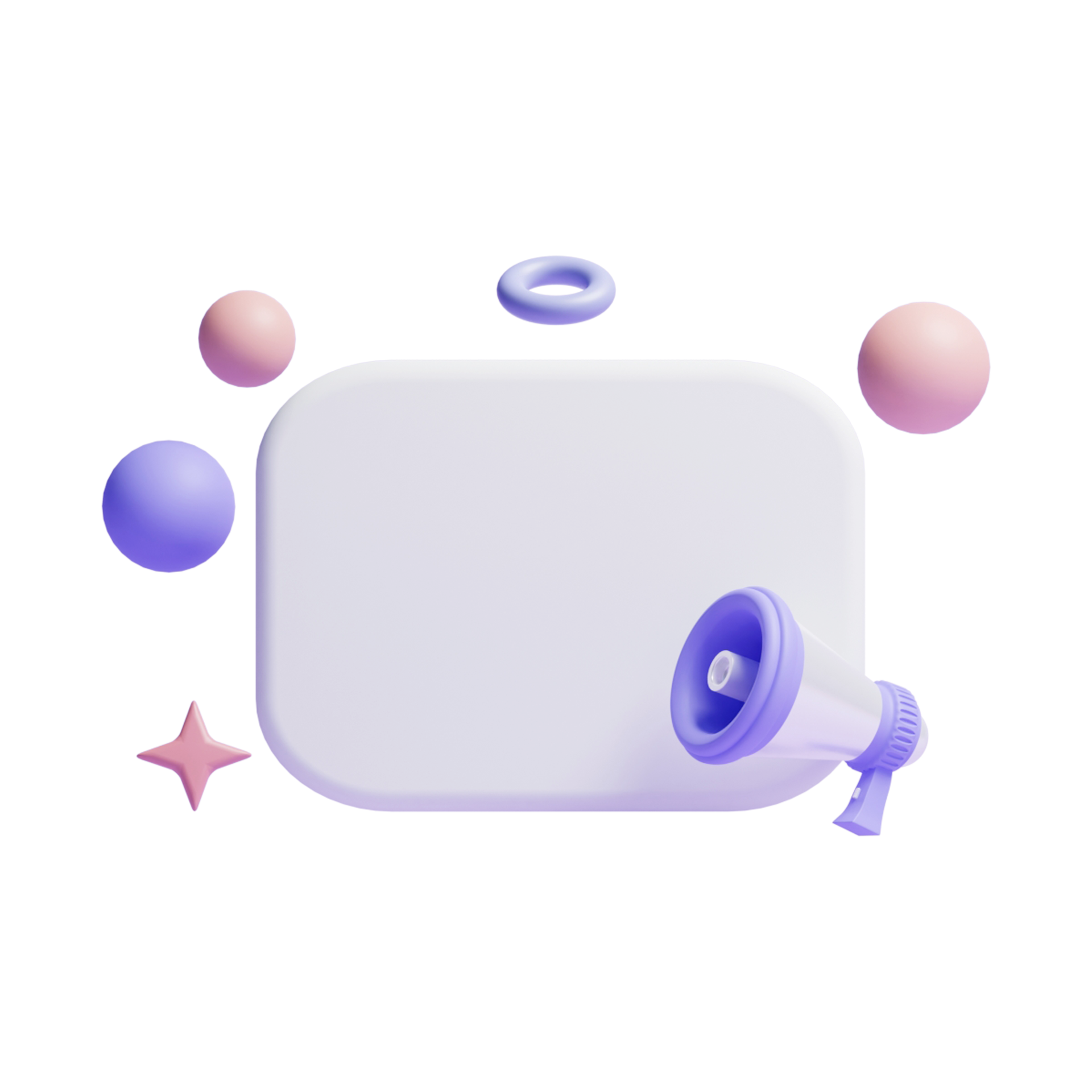 3d notification alert blank text box or 3d notification reminder text