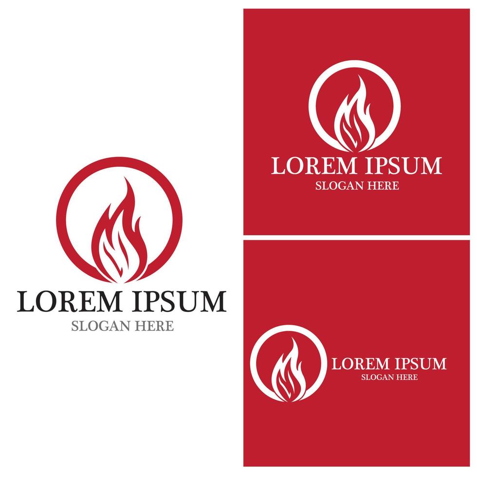 Fire flame icon and symbol vector illustration