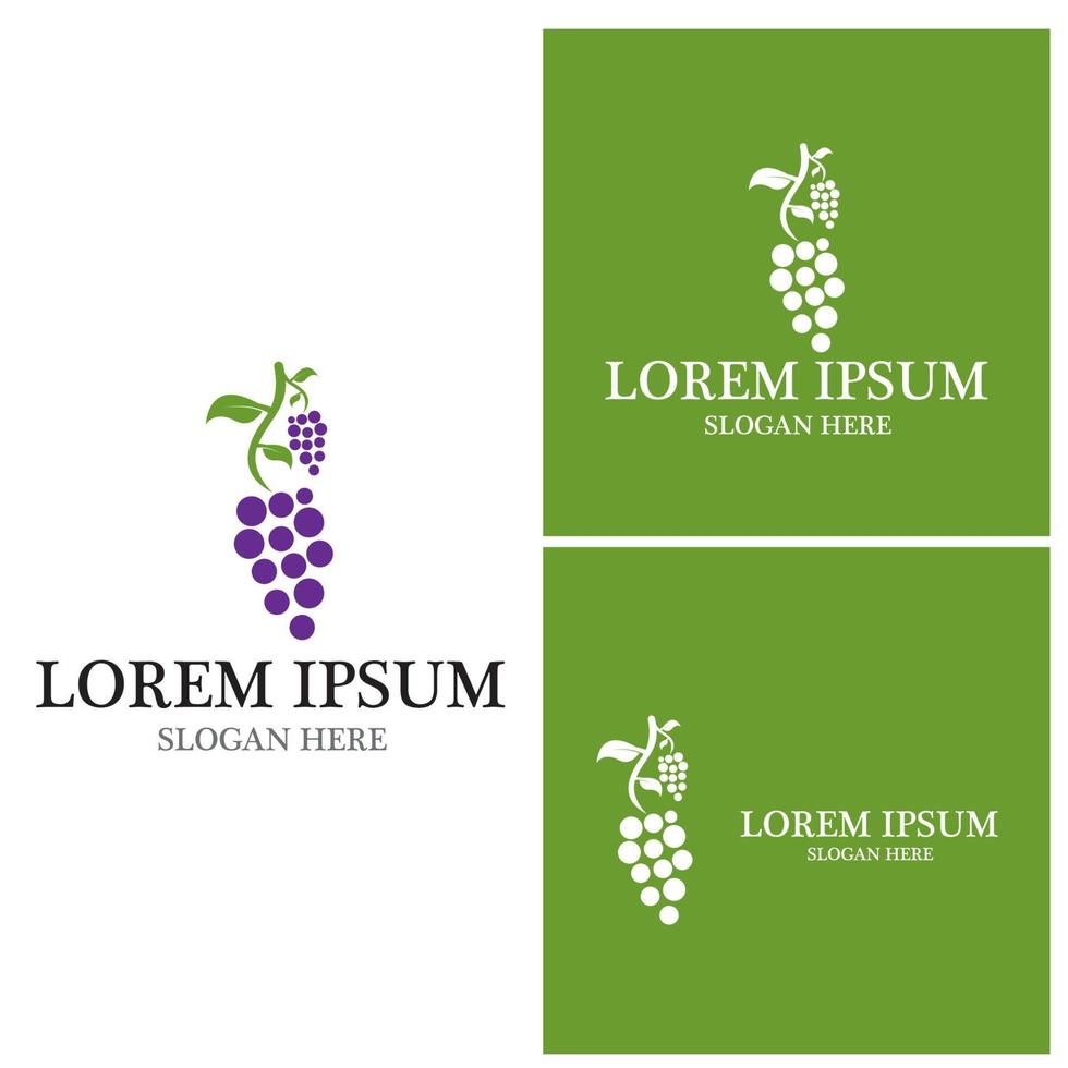 Grapes vector icon illustration design