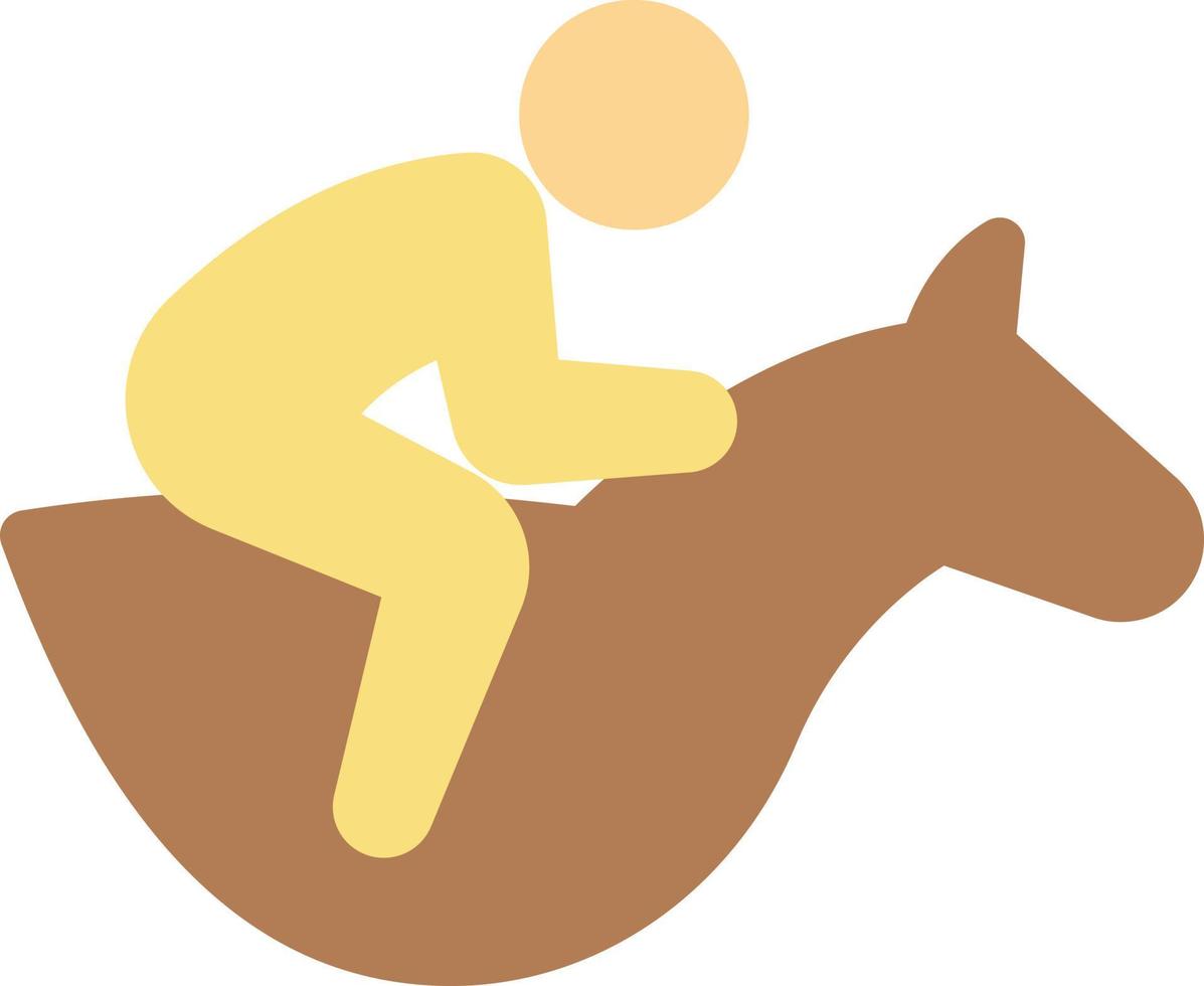 ilustración de vector de caballo en un fondo. símbolos de calidad premium. iconos vectoriales para concepto y diseño gráfico.