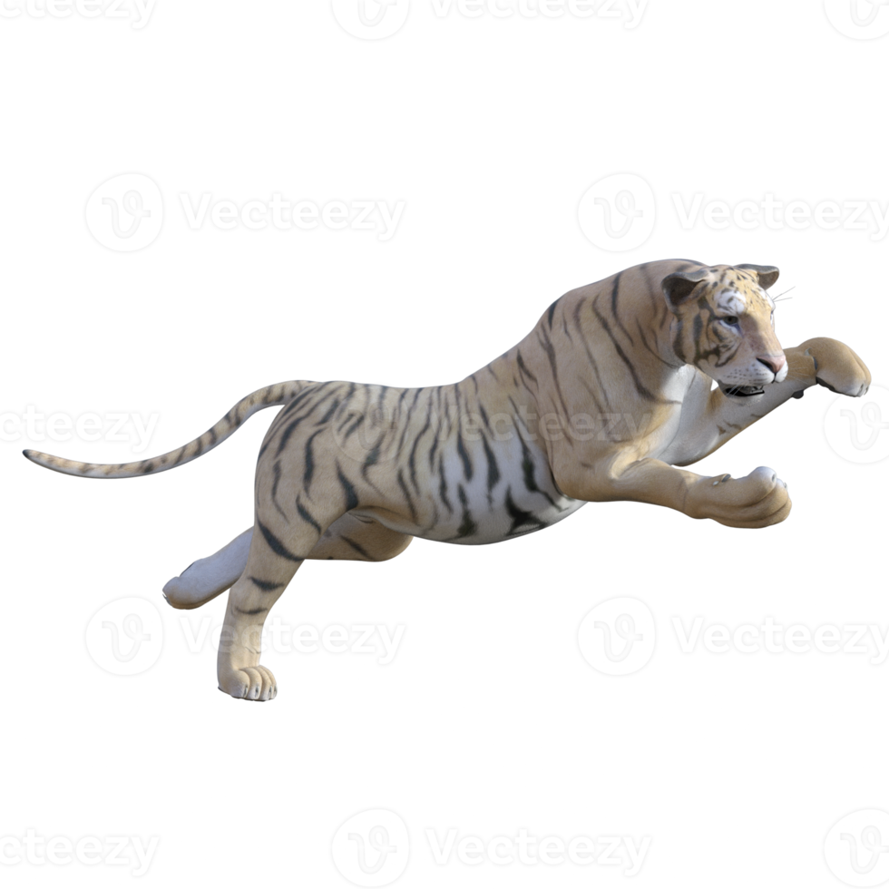 tigre 3d modello illustrazione png