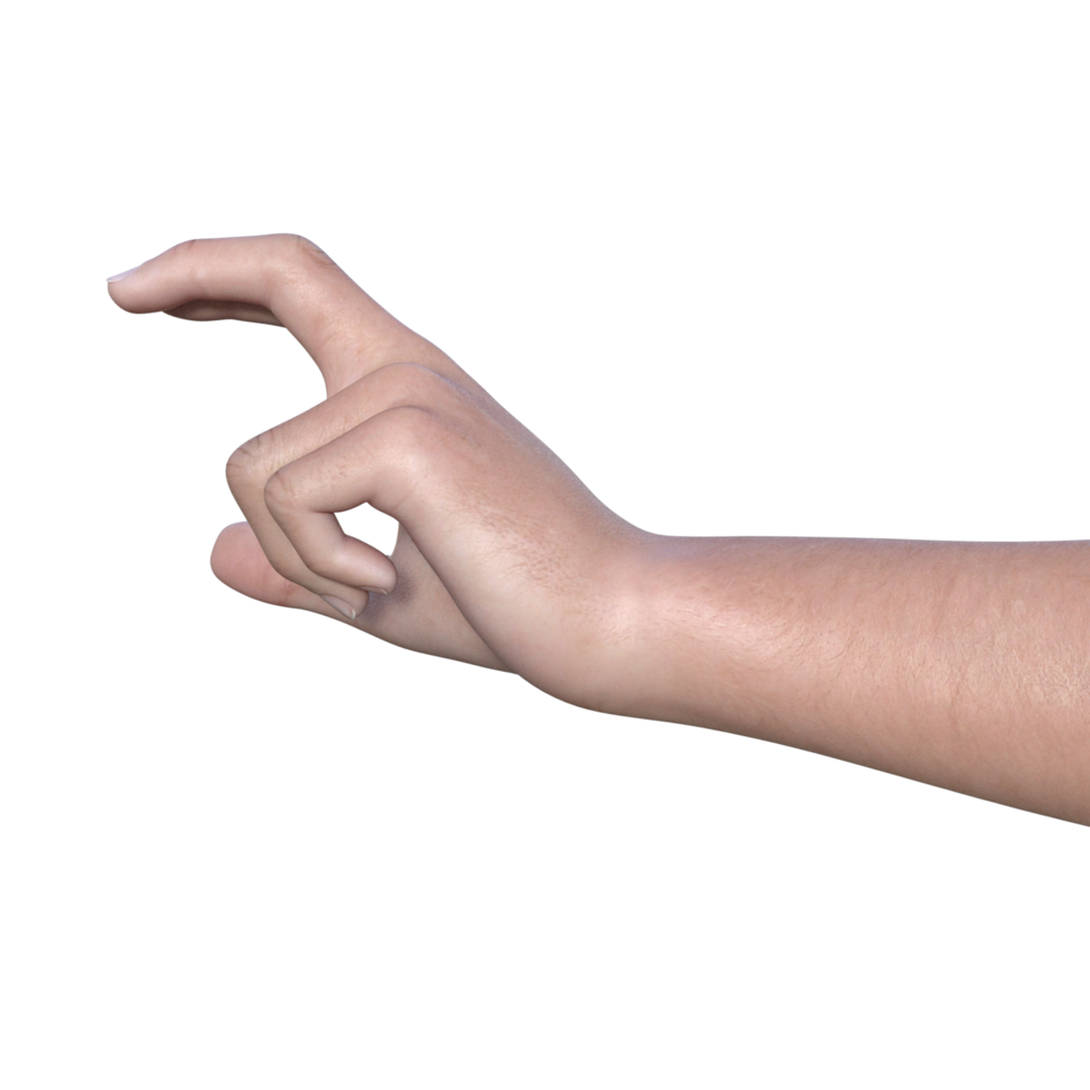 hands pose gesture 3d rendering png