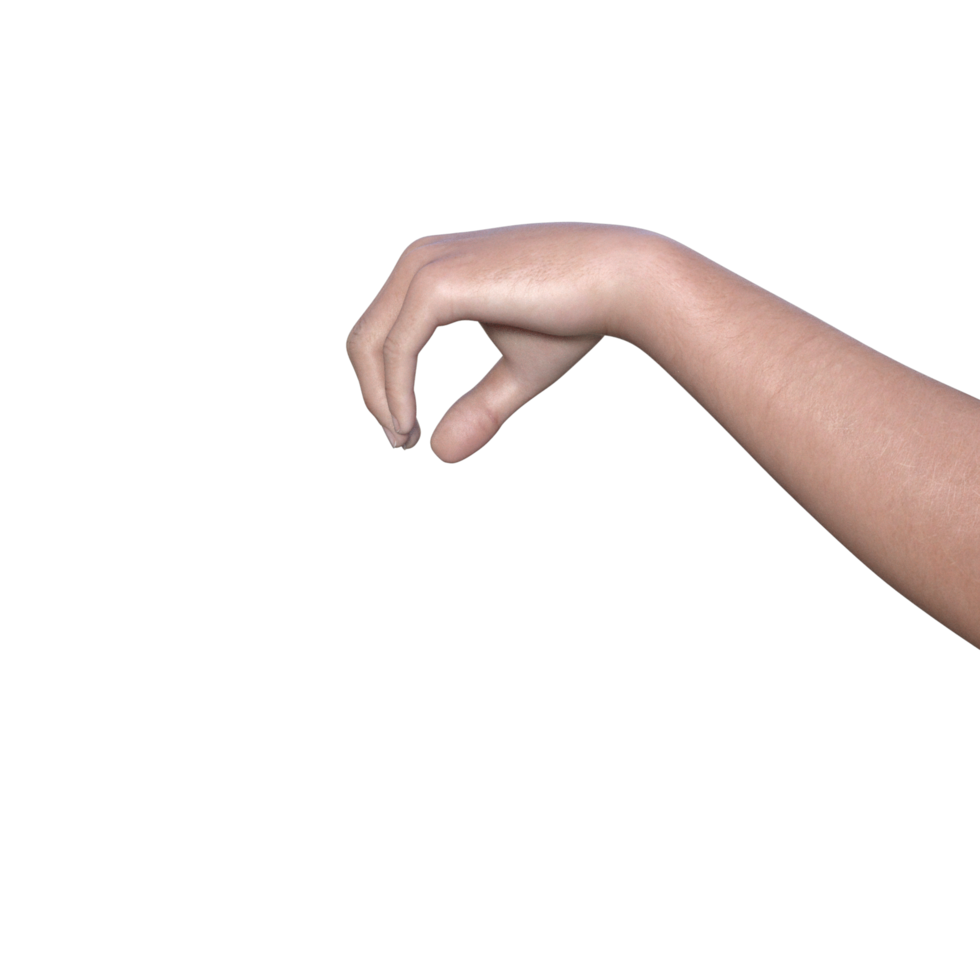 hands pose gesture 3d rendering png