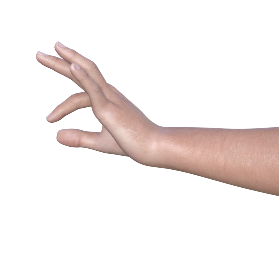 hands pose gesture 3d rendering png