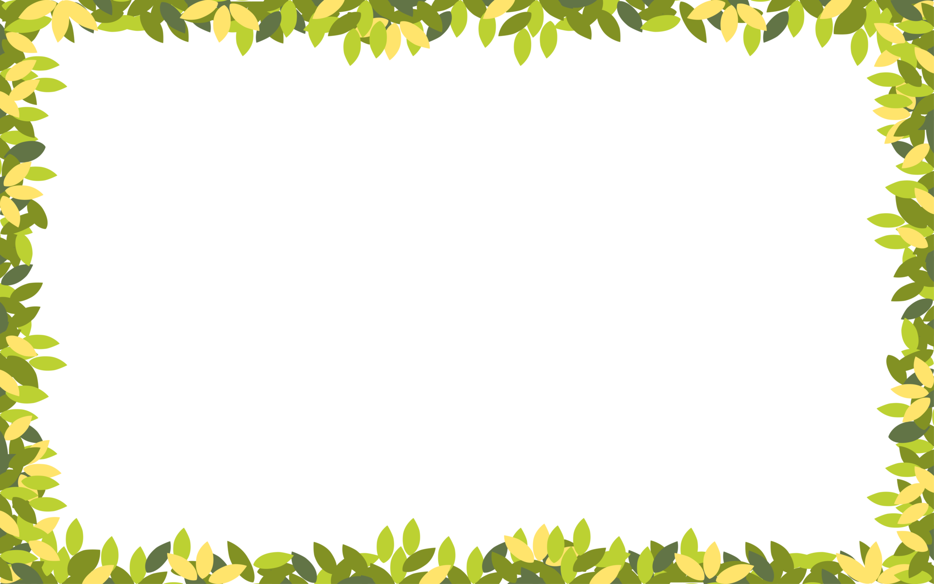 Free Spring branches with leaves on border with copy space, Green and  Yellow leaves frame on white background, Vector illustration Panorama  landscape summer leaves frame 10916979 PNG with Transparent Background