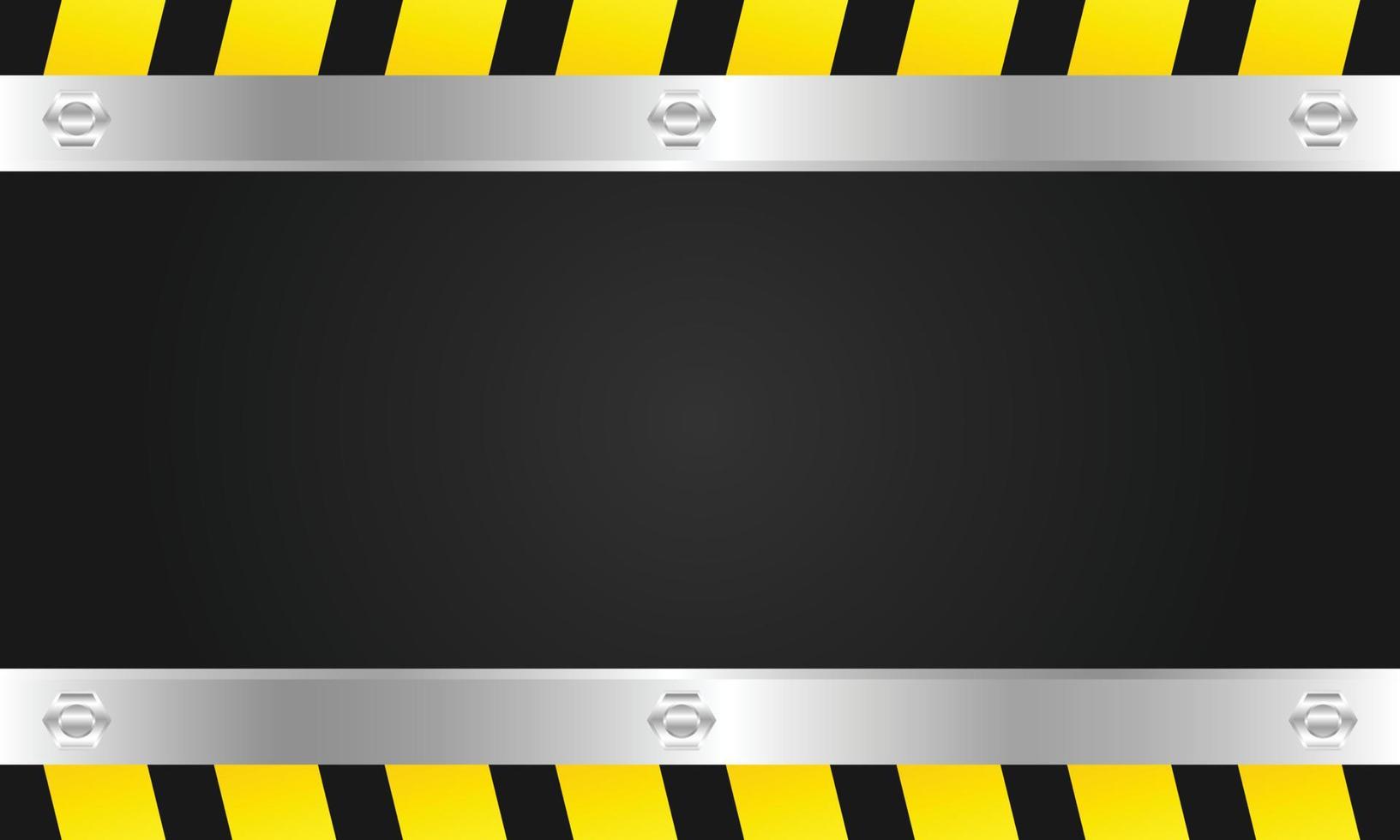 open gate blank space metal strip with police line modern template design background vector