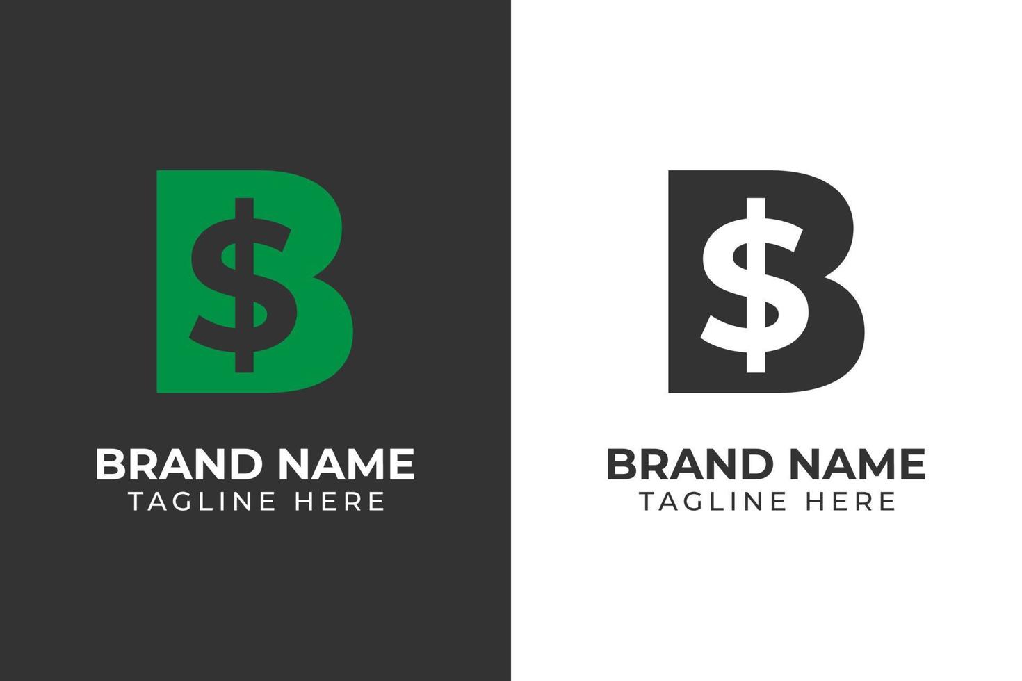logo business finance dollar Billionaire template design vector