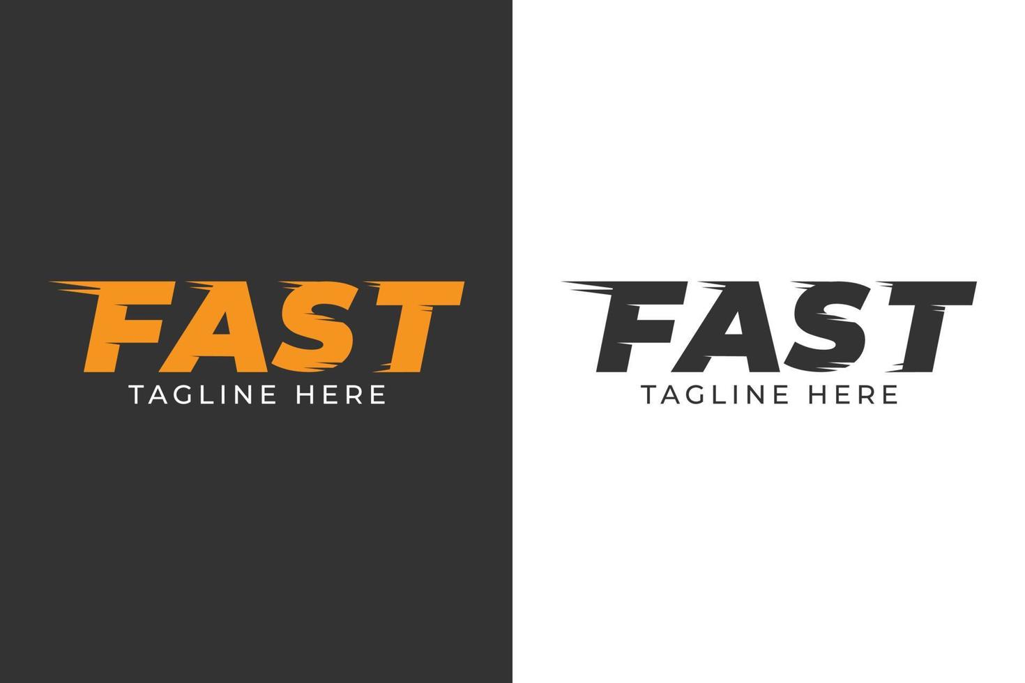 logo type fast racing template design vector