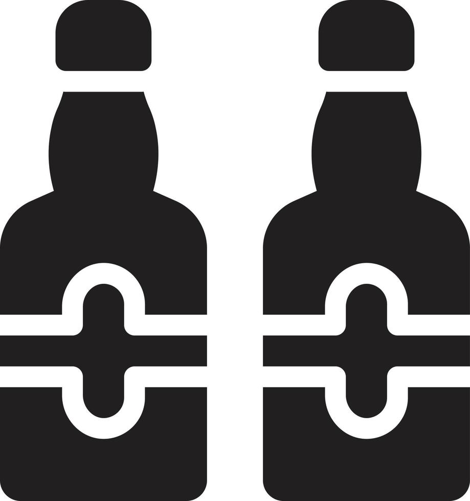 Ilustración vectorial de botellas en un fondo. Símbolos de calidad premium. Iconos vectoriales para concepto y diseño gráfico. vector