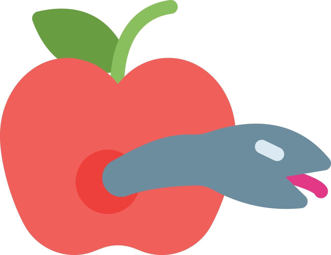 ilustración de vector de manzana en un fondo. símbolos de calidad premium. iconos vectoriales para concepto y diseño gráfico.