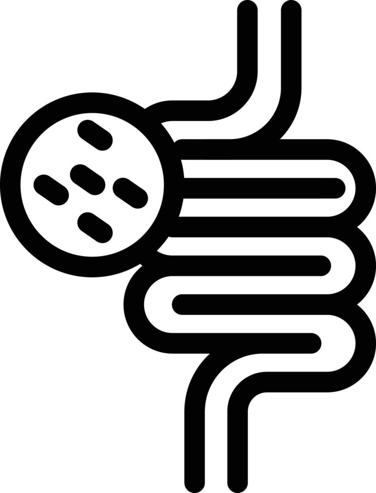 ilustración de vector de intestino en un fondo. símbolos de calidad premium. iconos vectoriales para concepto y diseño gráfico.