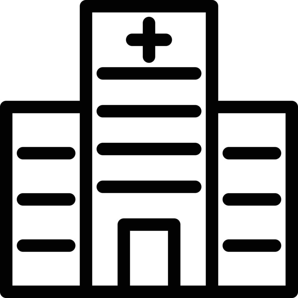 ilustración de vector de hospital en un fondo. símbolos de calidad premium. iconos vectoriales para concepto y diseño gráfico.