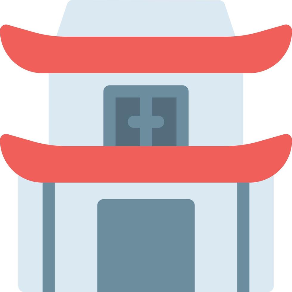 ilustración de vector de monasterio en un fondo. símbolos de calidad premium. iconos vectoriales para concepto y diseño gráfico.