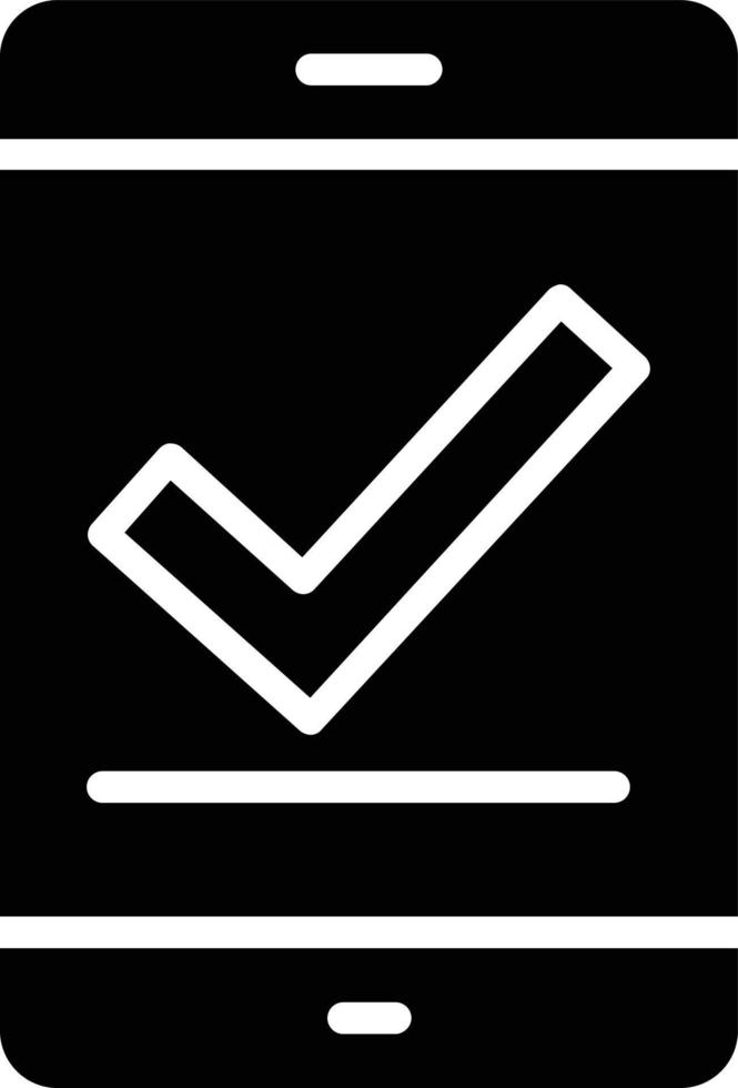 Checking Glyph Icon vector