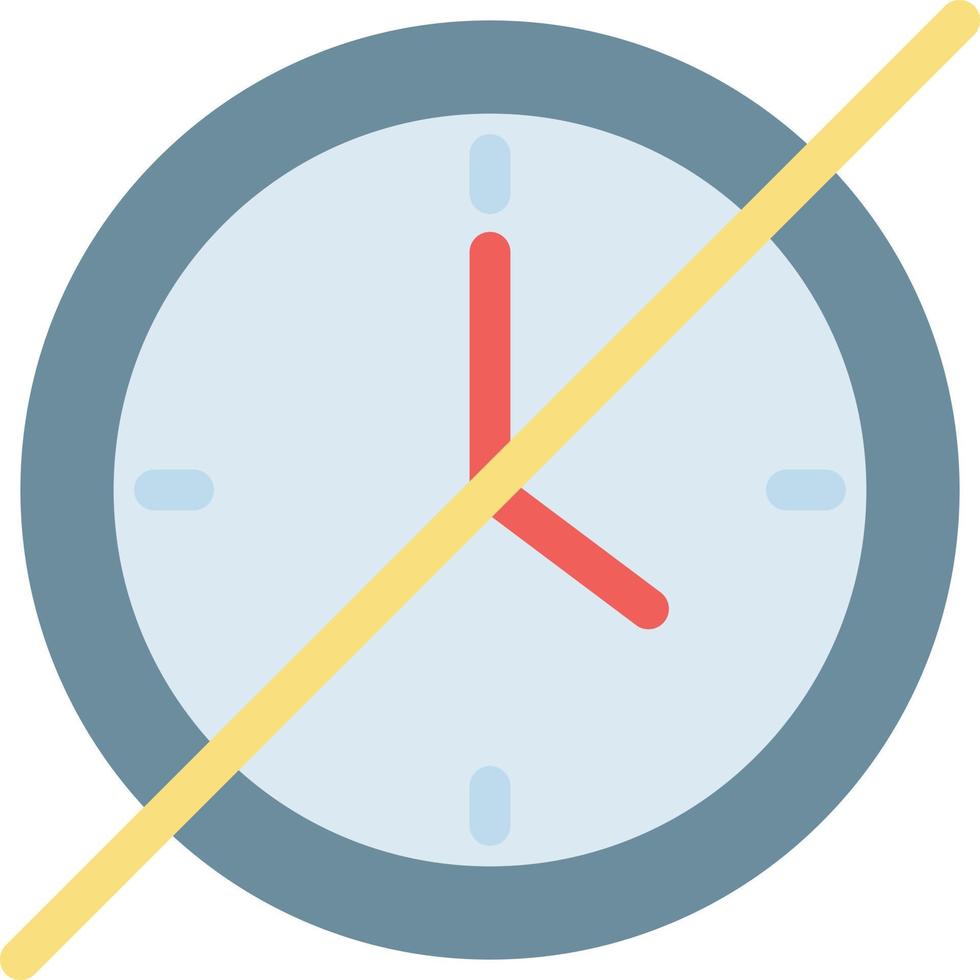 no hay ilustración de vector de tiempo en un fondo. símbolos de calidad premium. iconos vectoriales para concepto y diseño gráfico.