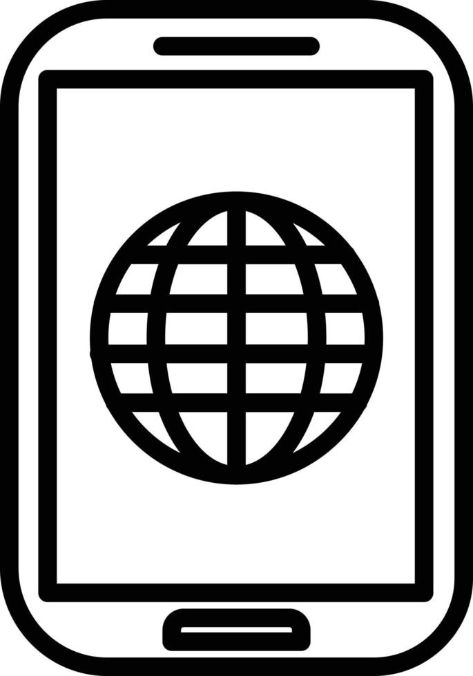 Mobile  Internet Icon vector