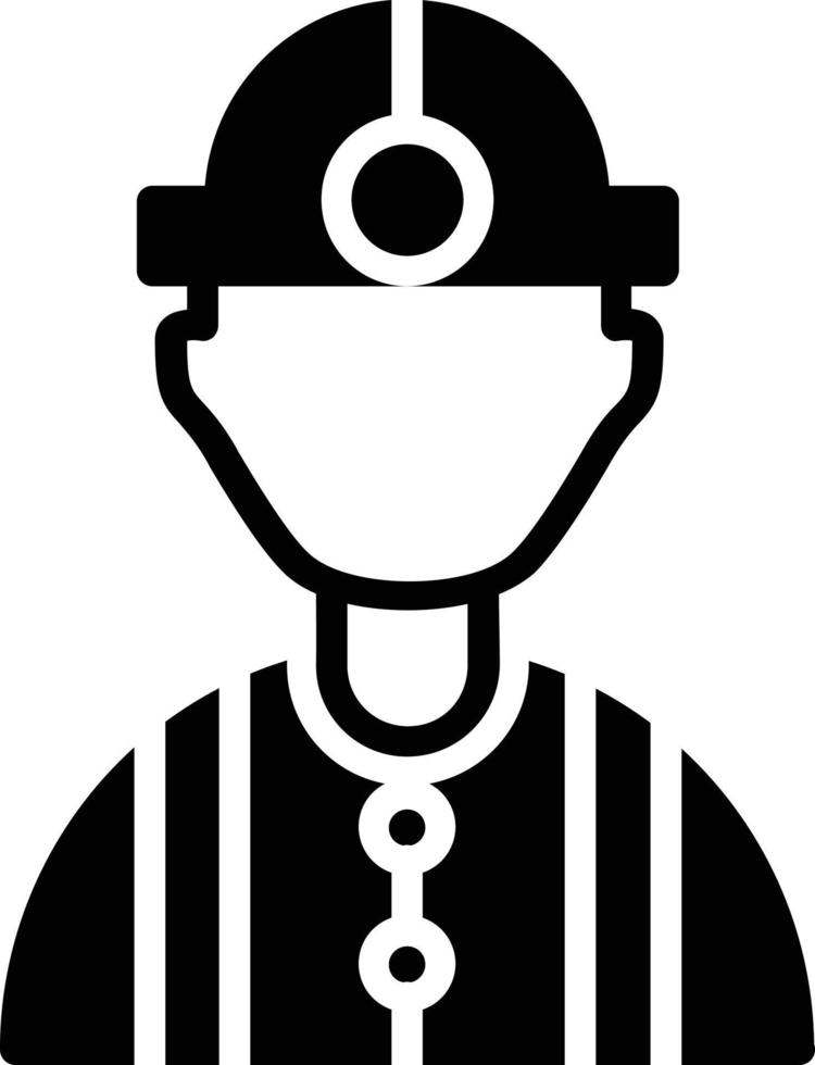Worker Glyph Icon vector