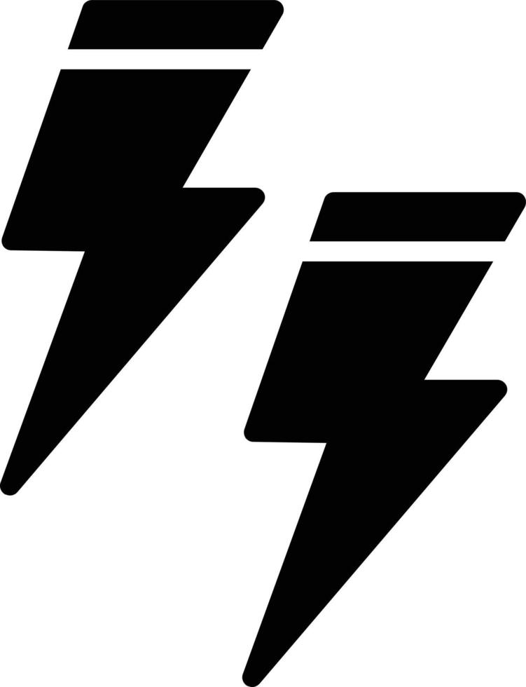 Lightning Glyph Icon vector