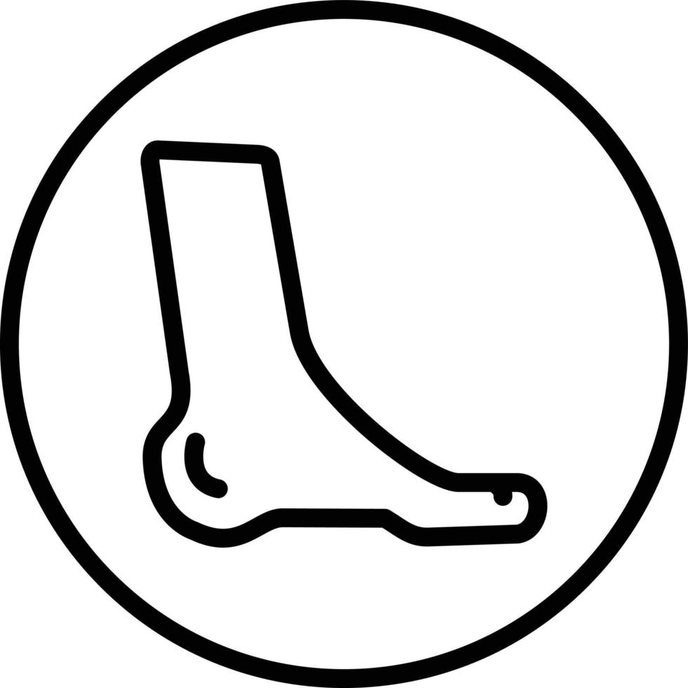 Feet Line Icon vector