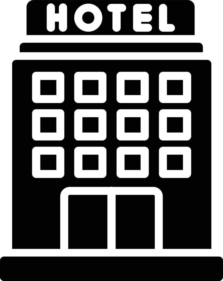 Hotel Glyph Icon vector