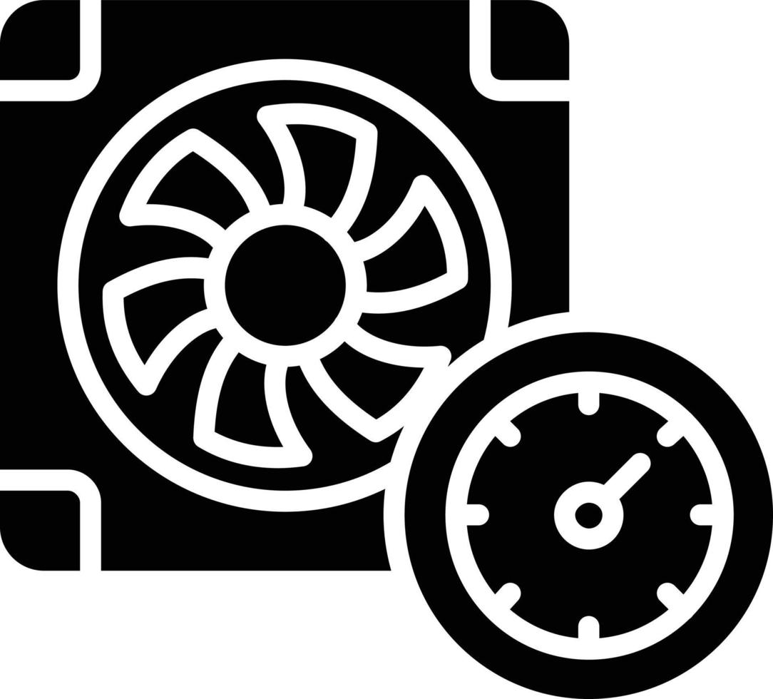 Fan Speed Glyph Icon vector