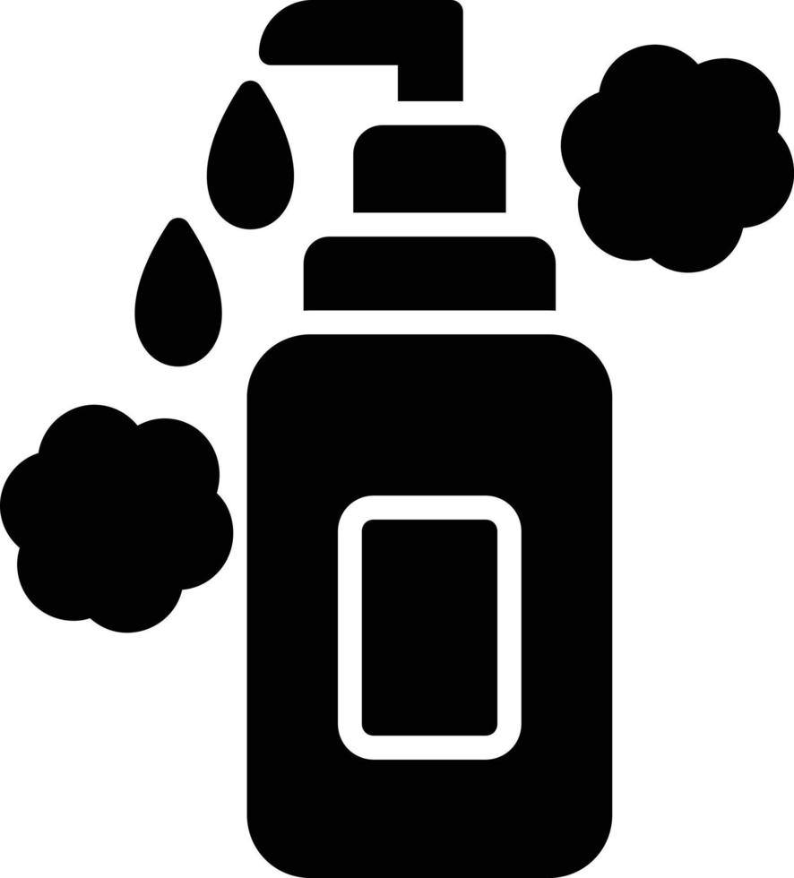 Face Cleanser Glyph Icon vector