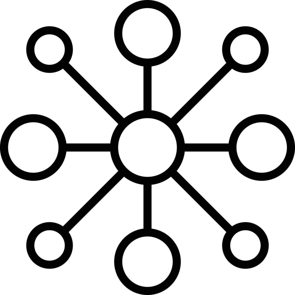 Network Line Icon vector