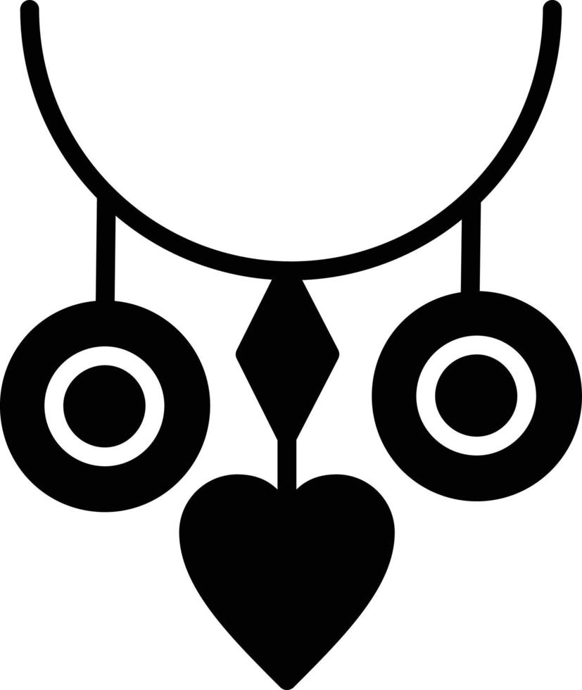 Locket Glyph Icon vector