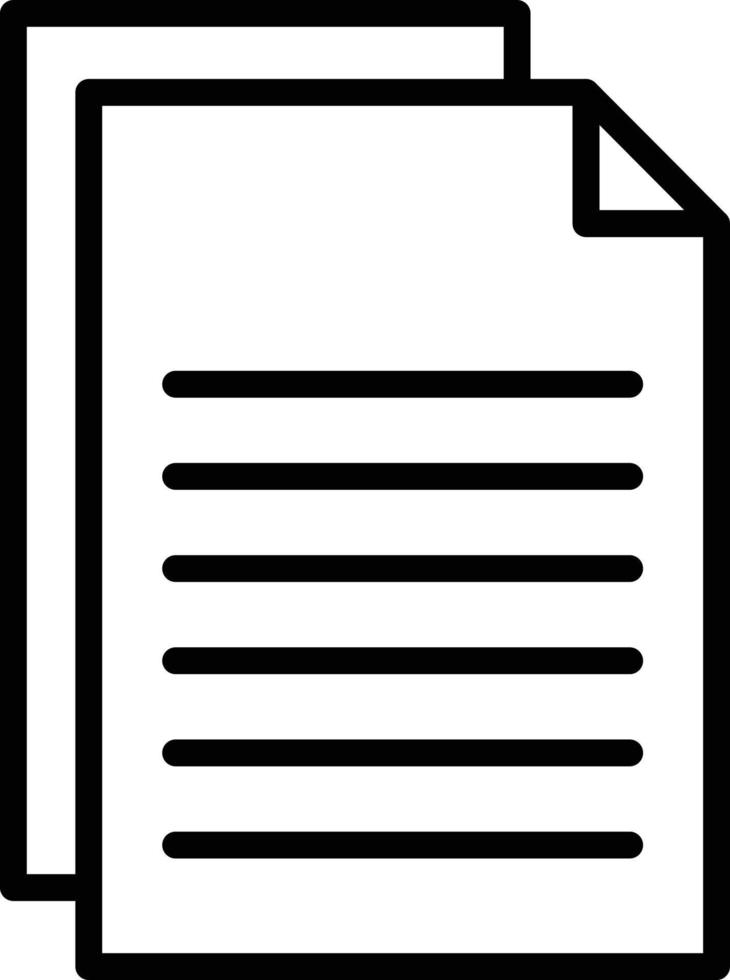 Paper Line Icon vector