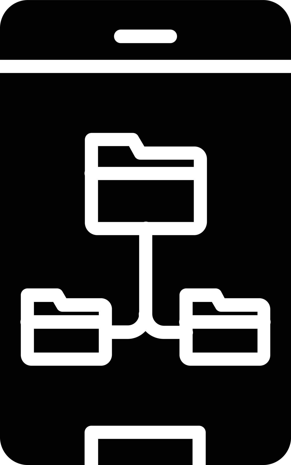 Root directory glyph icon 10918509 vector art at vecteezy